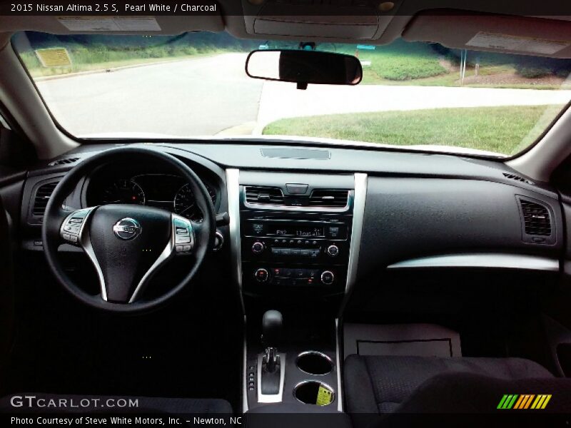 Pearl White / Charcoal 2015 Nissan Altima 2.5 S