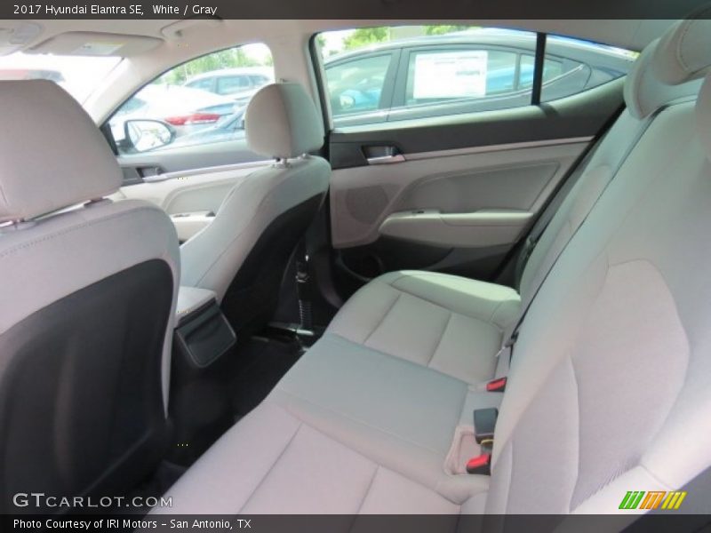 White / Gray 2017 Hyundai Elantra SE