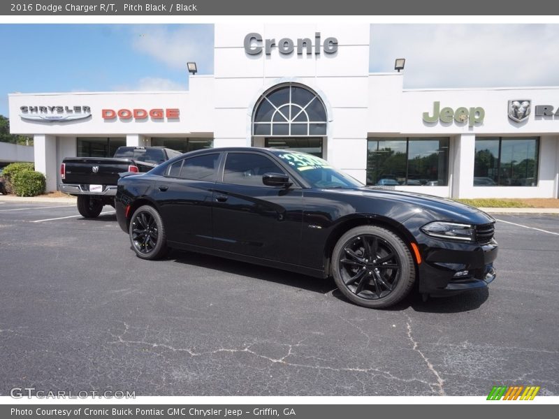 Pitch Black / Black 2016 Dodge Charger R/T