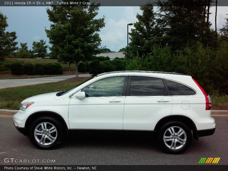 Taffeta White / Gray 2011 Honda CR-V EX-L 4WD