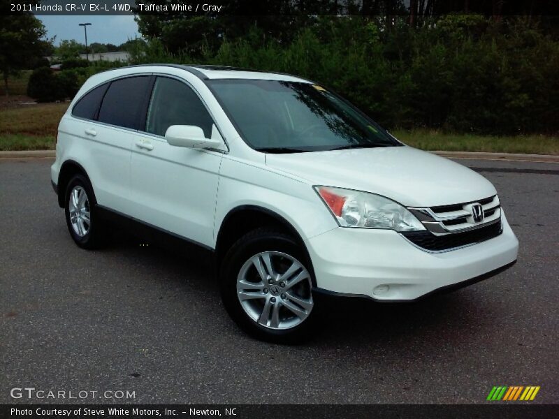 Taffeta White / Gray 2011 Honda CR-V EX-L 4WD