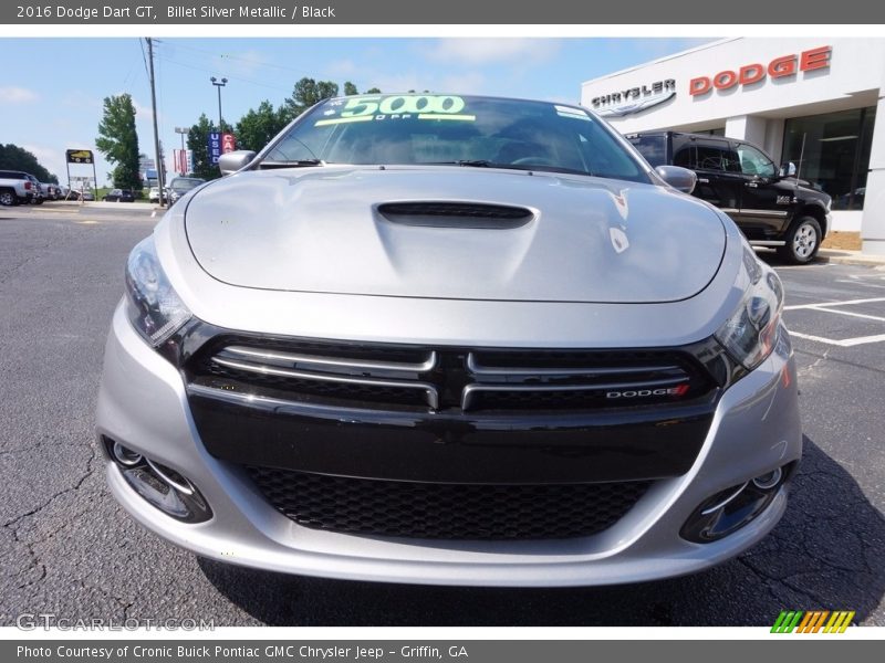 Billet Silver Metallic / Black 2016 Dodge Dart GT