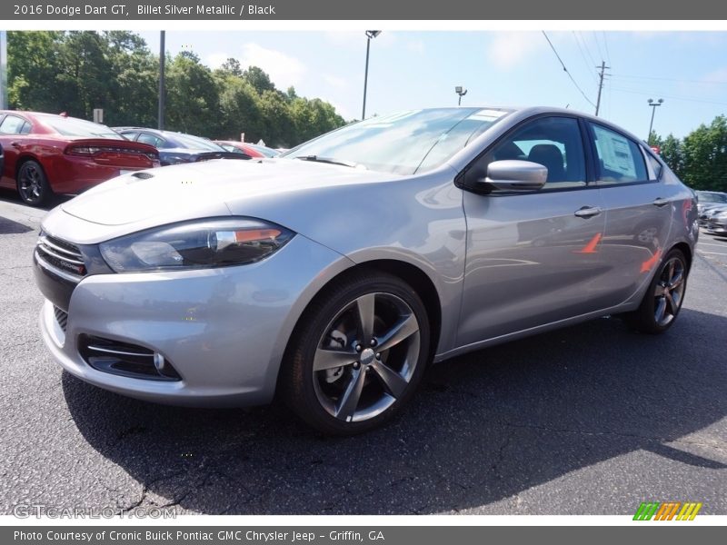 Billet Silver Metallic / Black 2016 Dodge Dart GT
