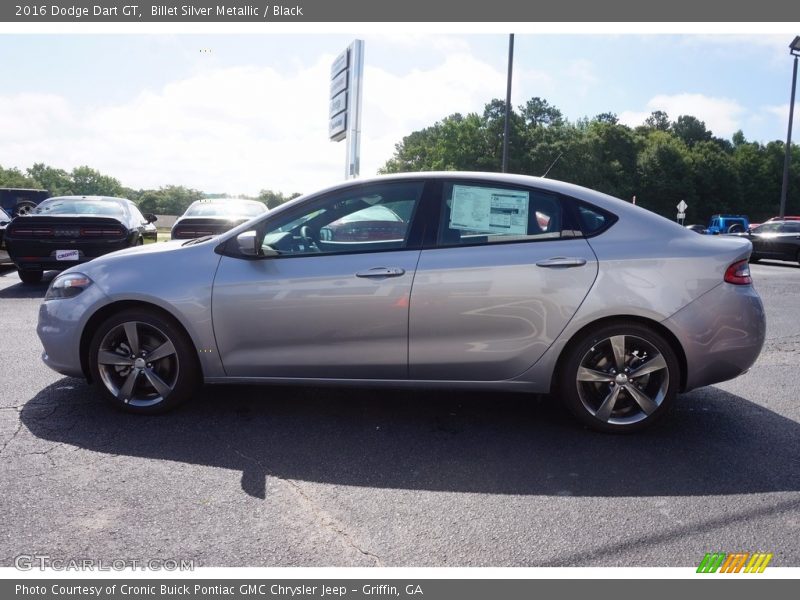 Billet Silver Metallic / Black 2016 Dodge Dart GT