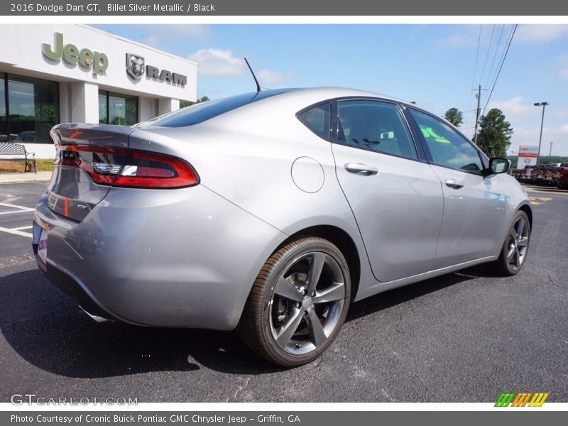 Billet Silver Metallic / Black 2016 Dodge Dart GT