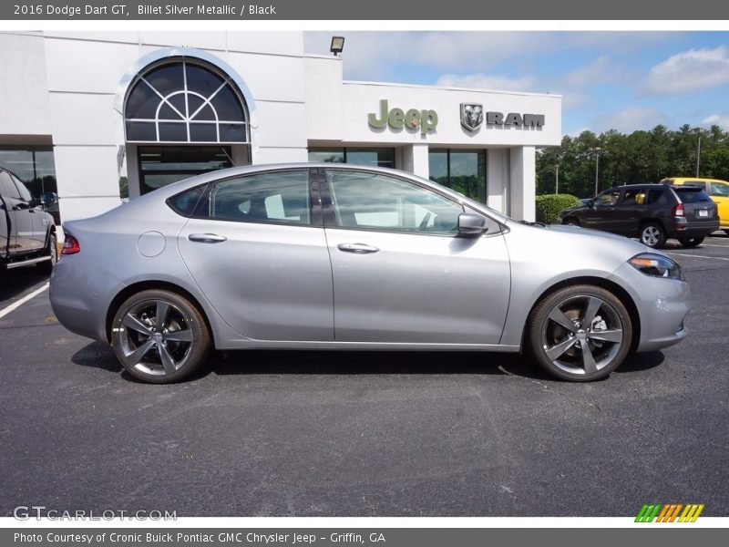 Billet Silver Metallic / Black 2016 Dodge Dart GT