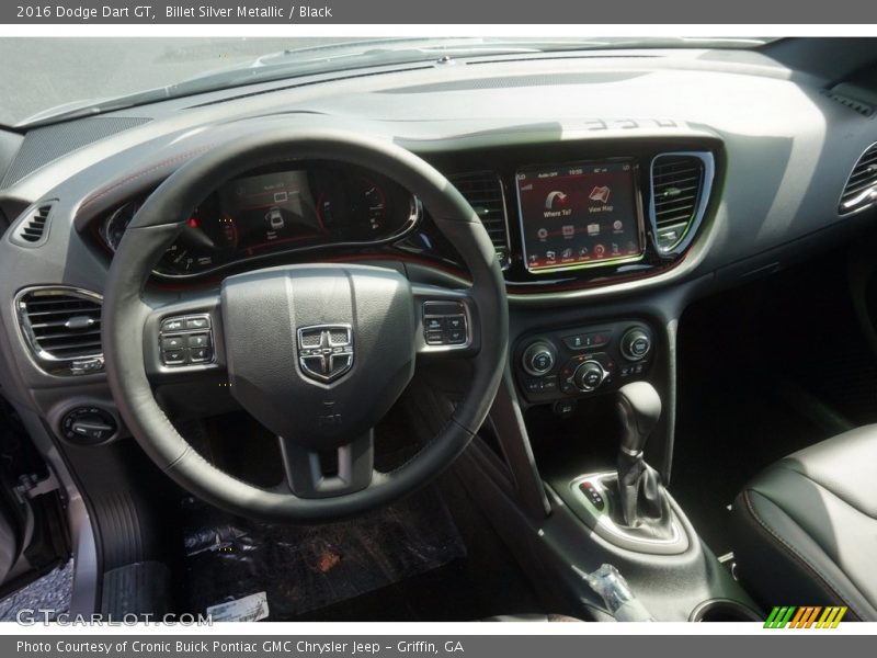 Billet Silver Metallic / Black 2016 Dodge Dart GT