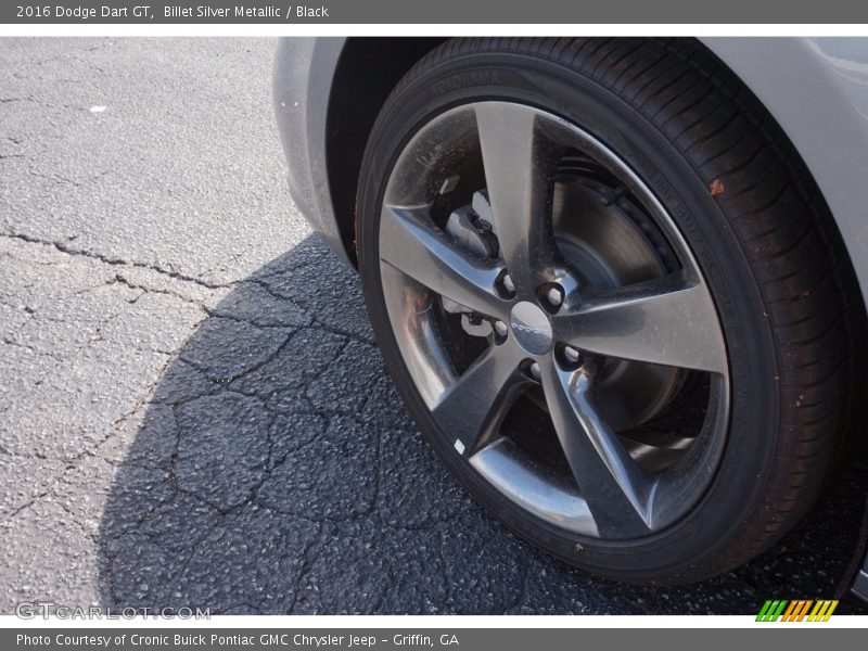 Billet Silver Metallic / Black 2016 Dodge Dart GT