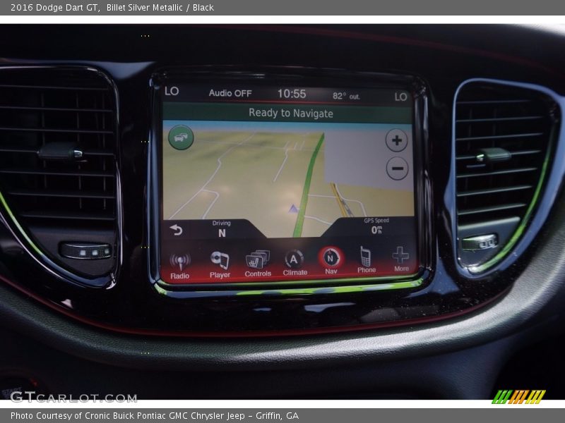 Billet Silver Metallic / Black 2016 Dodge Dart GT