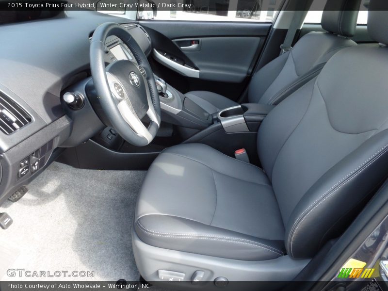 Winter Gray Metallic / Dark Gray 2015 Toyota Prius Four Hybrid