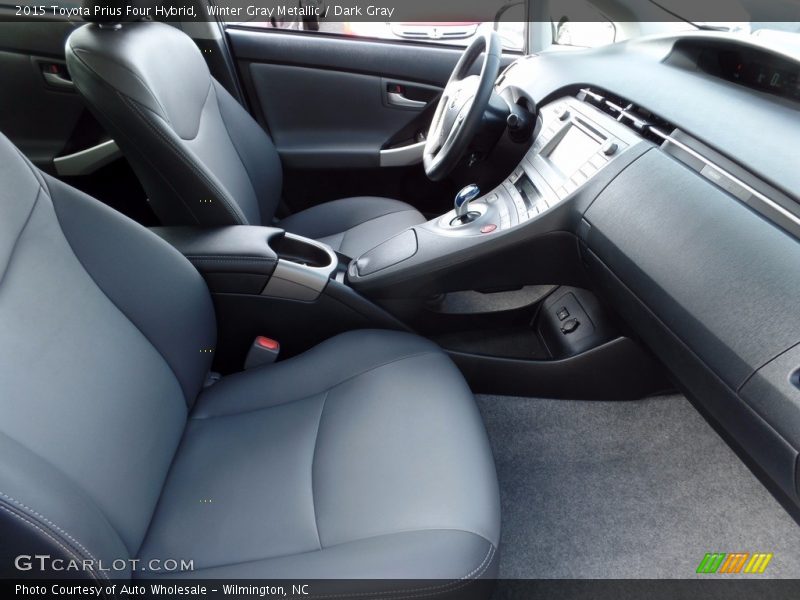 Winter Gray Metallic / Dark Gray 2015 Toyota Prius Four Hybrid