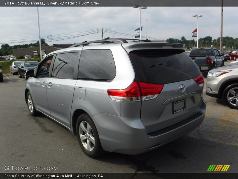 Silver Sky Metallic / Light Gray 2014 Toyota Sienna LE