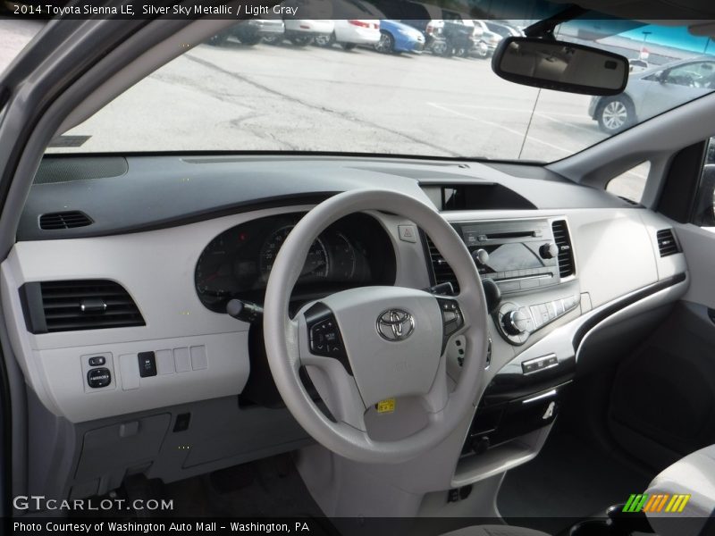 Silver Sky Metallic / Light Gray 2014 Toyota Sienna LE