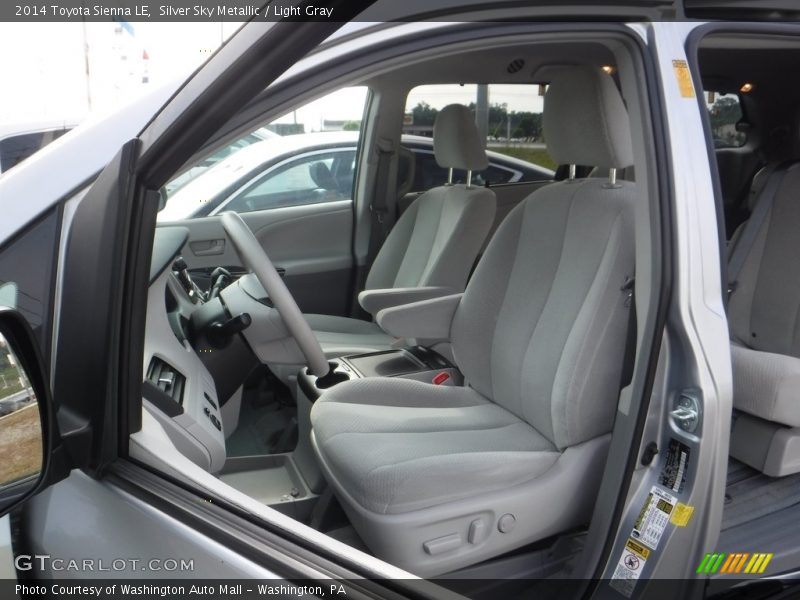 Silver Sky Metallic / Light Gray 2014 Toyota Sienna LE