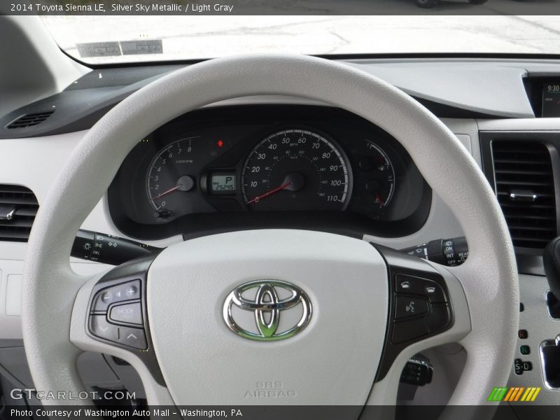 Silver Sky Metallic / Light Gray 2014 Toyota Sienna LE