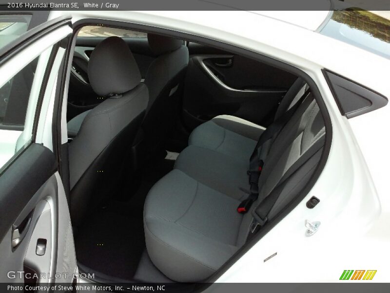 White / Gray 2016 Hyundai Elantra SE