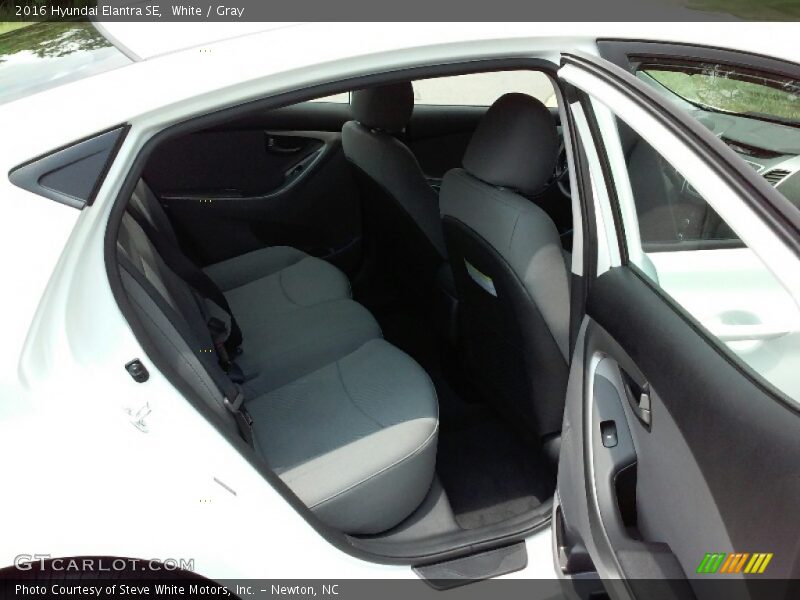 White / Gray 2016 Hyundai Elantra SE