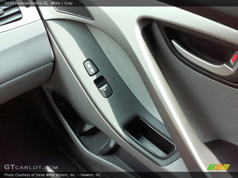 White / Gray 2016 Hyundai Elantra SE