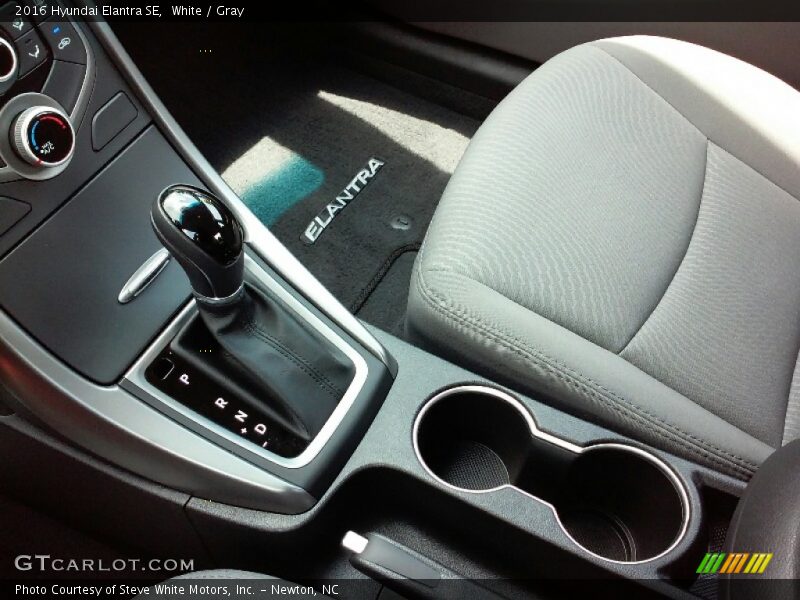 White / Gray 2016 Hyundai Elantra SE