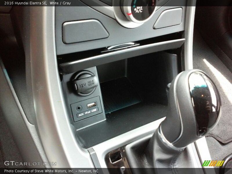 White / Gray 2016 Hyundai Elantra SE