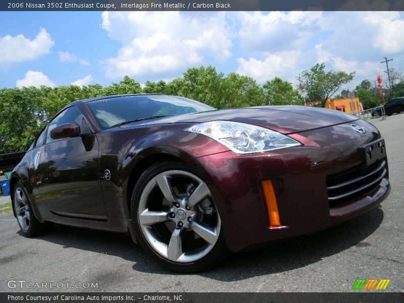 Interlagos Fire Metallic / Carbon Black 2006 Nissan 350Z Enthusiast Coupe