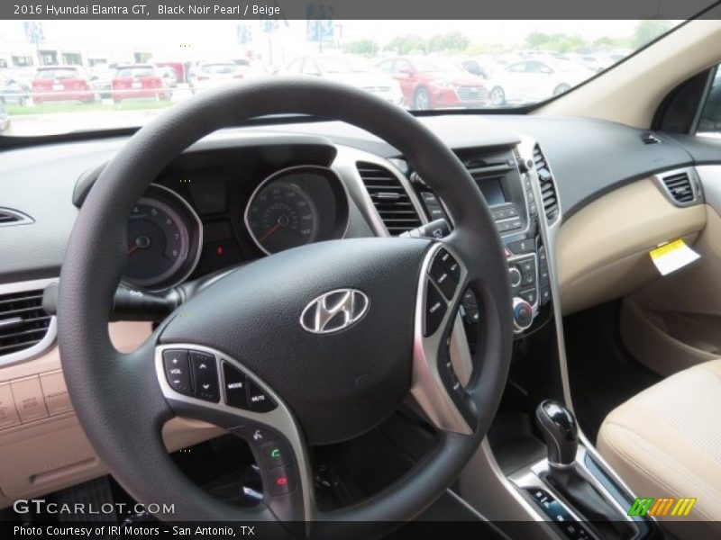 Black Noir Pearl / Beige 2016 Hyundai Elantra GT