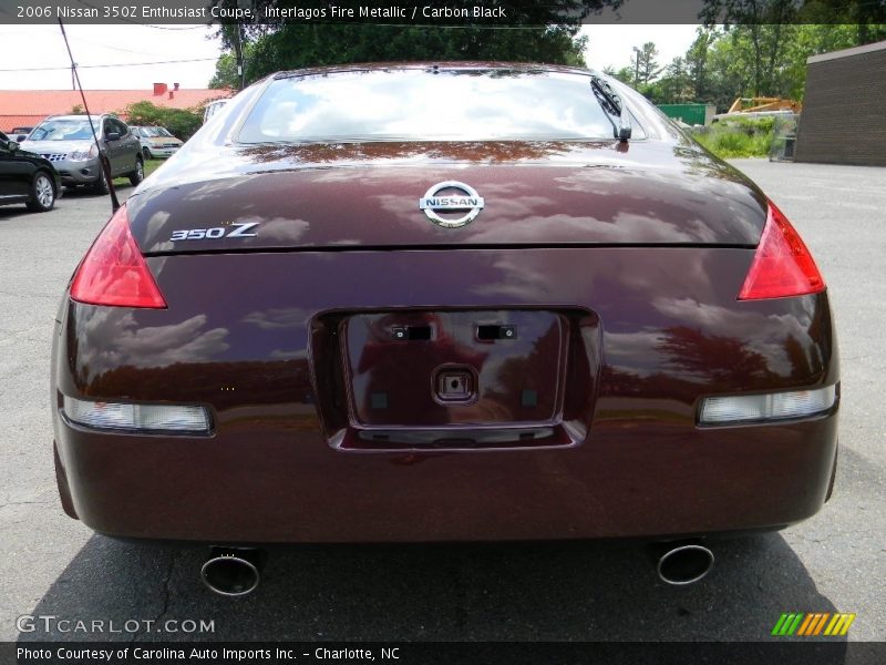 Interlagos Fire Metallic / Carbon Black 2006 Nissan 350Z Enthusiast Coupe