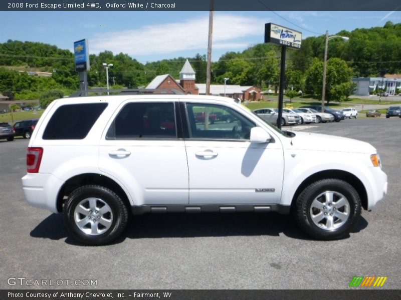 Oxford White / Charcoal 2008 Ford Escape Limited 4WD