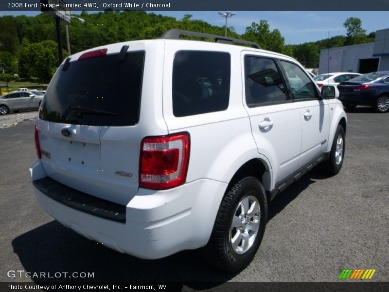 Oxford White / Charcoal 2008 Ford Escape Limited 4WD