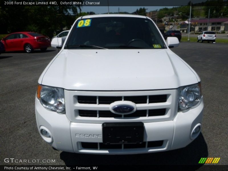 Oxford White / Charcoal 2008 Ford Escape Limited 4WD