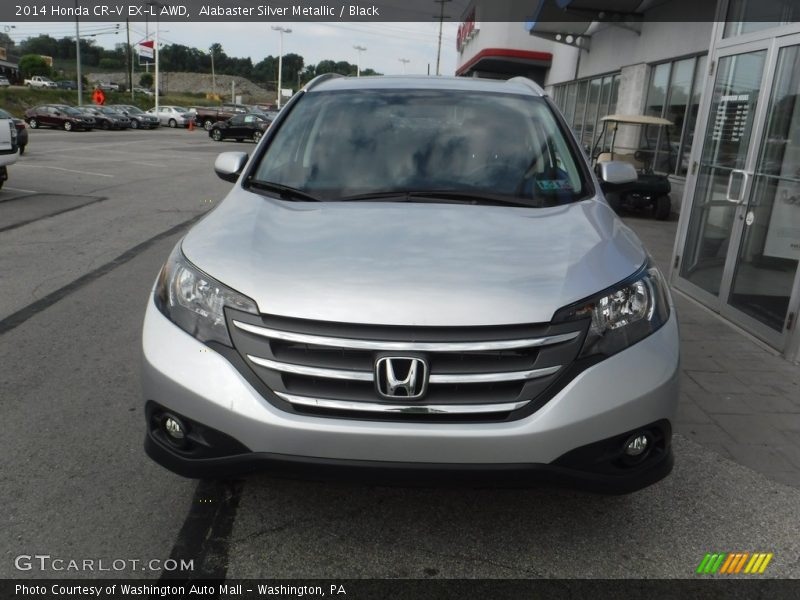 Alabaster Silver Metallic / Black 2014 Honda CR-V EX-L AWD