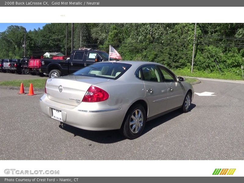 Gold Mist Metallic / Neutral 2008 Buick LaCrosse CX