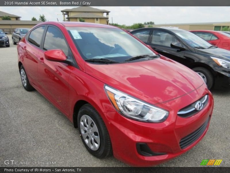 Boston Red / Gray 2016 Hyundai Accent SE Sedan