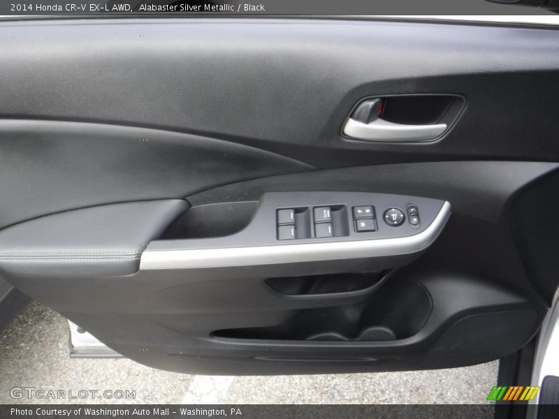 Alabaster Silver Metallic / Black 2014 Honda CR-V EX-L AWD