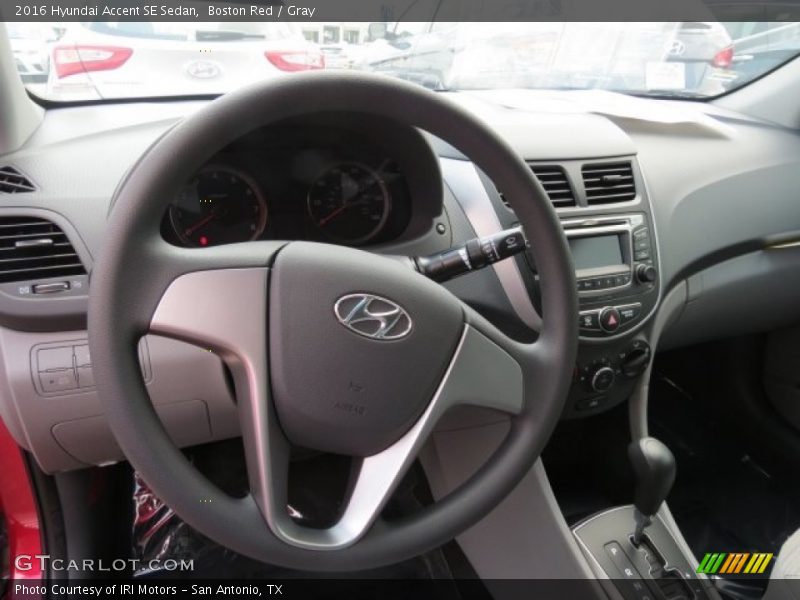 Boston Red / Gray 2016 Hyundai Accent SE Sedan