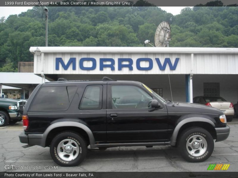 Black Clearcoat / Medium Graphite Grey 1999 Ford Explorer Sport 4x4