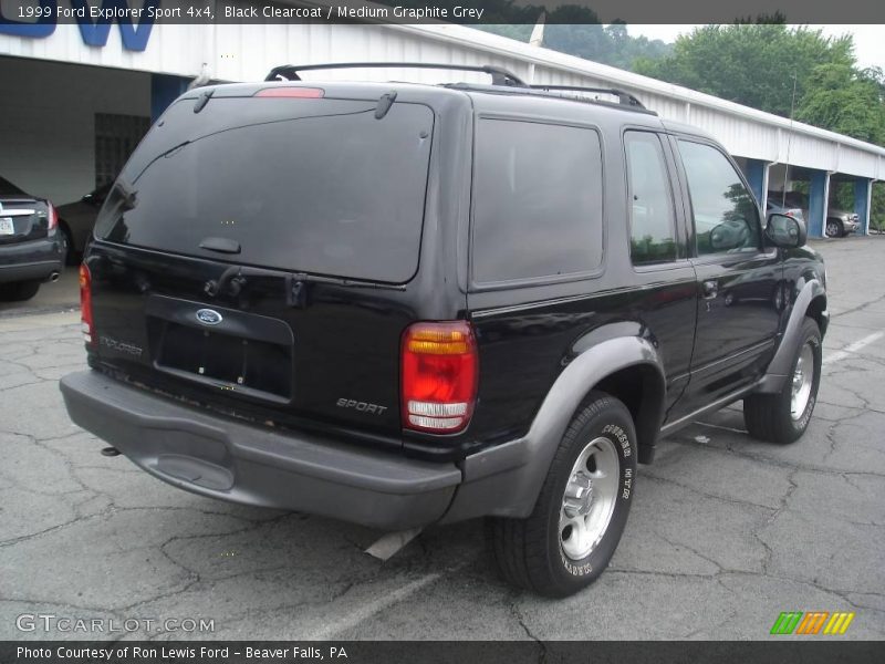 Black Clearcoat / Medium Graphite Grey 1999 Ford Explorer Sport 4x4