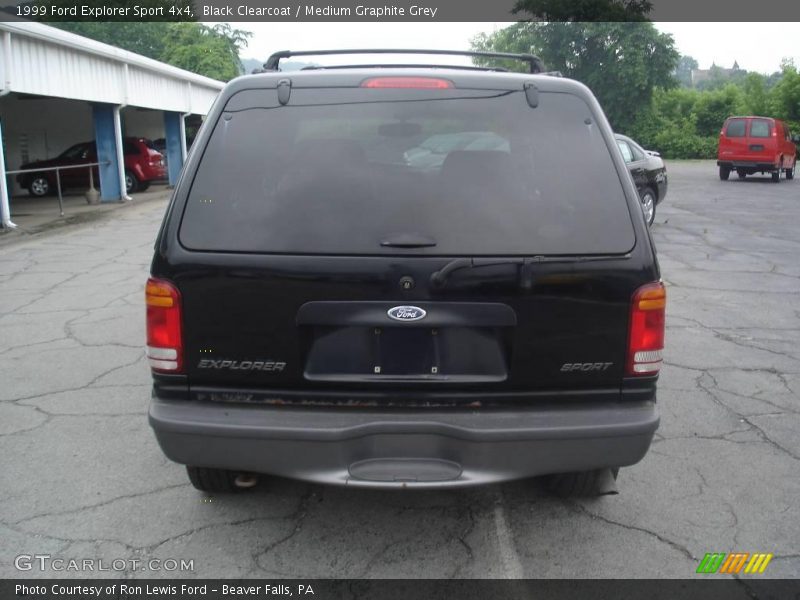 Black Clearcoat / Medium Graphite Grey 1999 Ford Explorer Sport 4x4