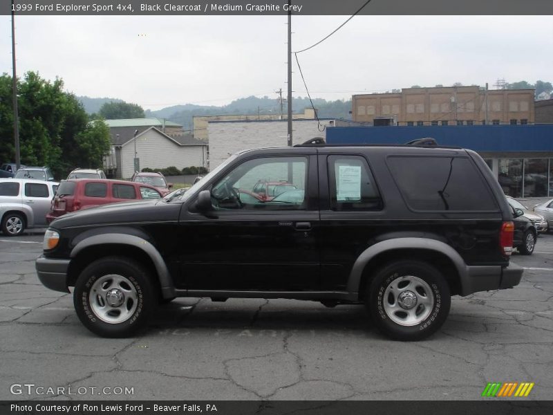 Black Clearcoat / Medium Graphite Grey 1999 Ford Explorer Sport 4x4