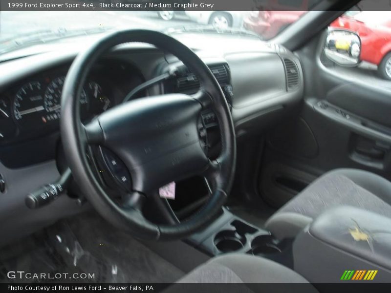 Black Clearcoat / Medium Graphite Grey 1999 Ford Explorer Sport 4x4