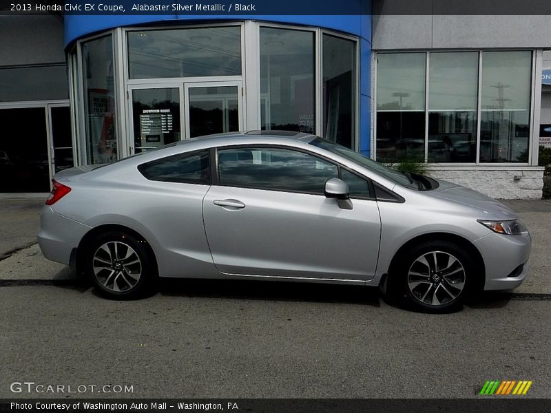 Alabaster Silver Metallic / Black 2013 Honda Civic EX Coupe