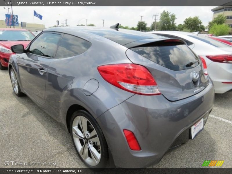 Triathlon Gray / Black/Yellow 2016 Hyundai Veloster