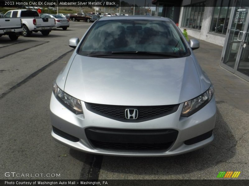 Alabaster Silver Metallic / Black 2013 Honda Civic EX Coupe
