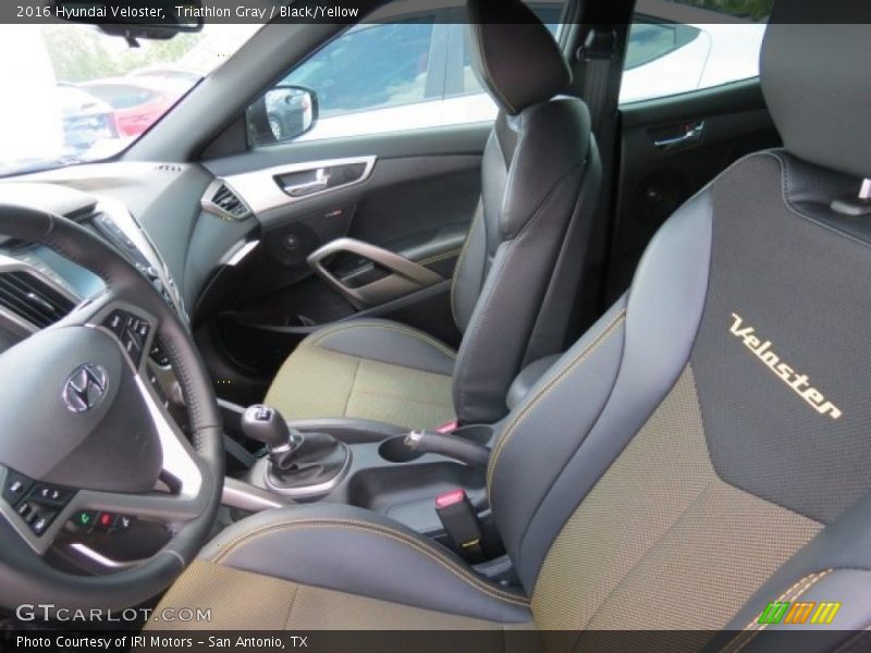 Triathlon Gray / Black/Yellow 2016 Hyundai Veloster