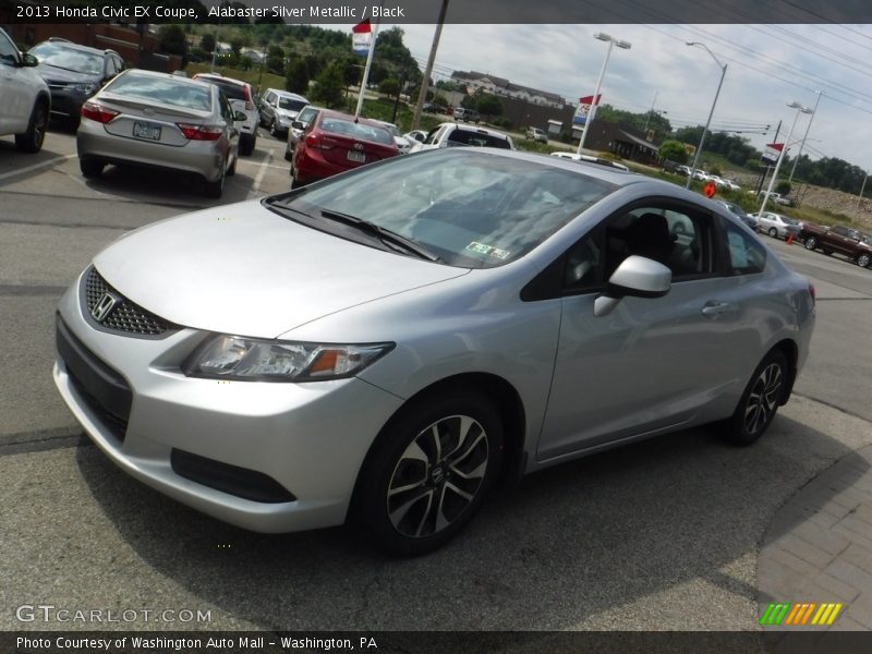 Alabaster Silver Metallic / Black 2013 Honda Civic EX Coupe