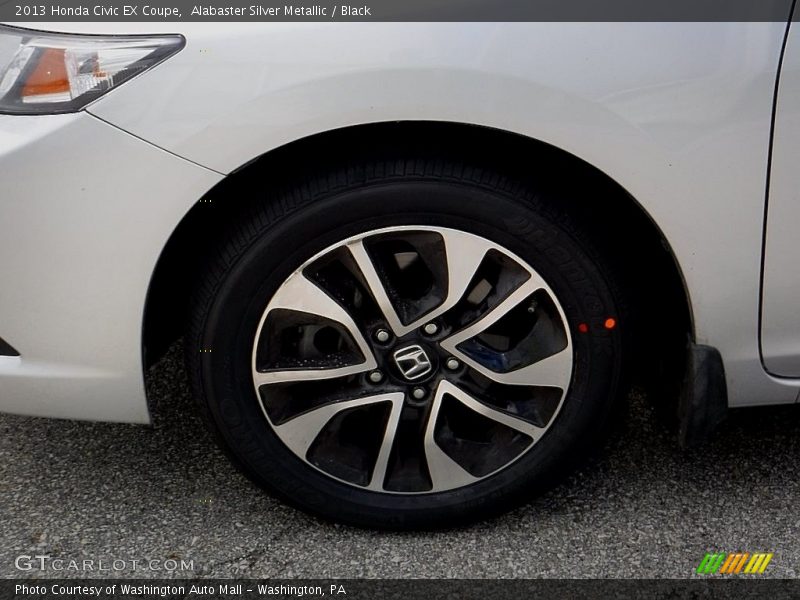 Alabaster Silver Metallic / Black 2013 Honda Civic EX Coupe