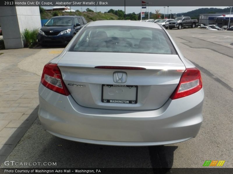 Alabaster Silver Metallic / Black 2013 Honda Civic EX Coupe