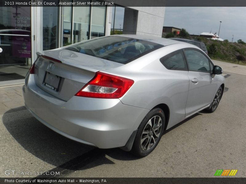 Alabaster Silver Metallic / Black 2013 Honda Civic EX Coupe
