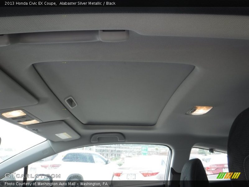 Alabaster Silver Metallic / Black 2013 Honda Civic EX Coupe