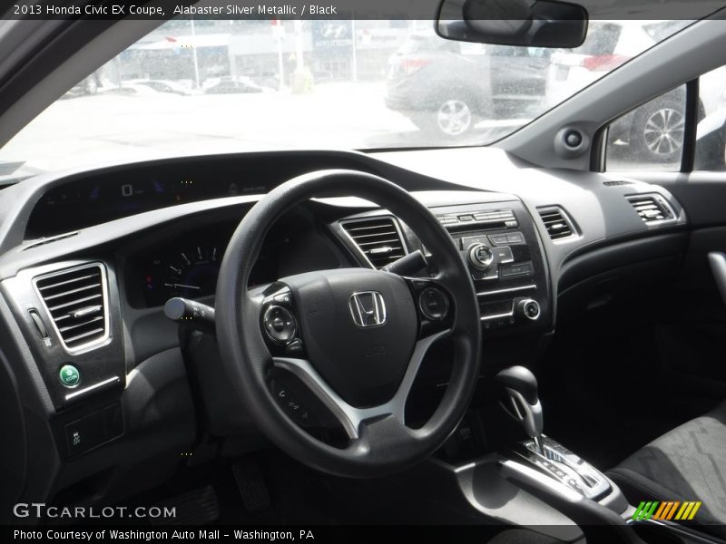 Alabaster Silver Metallic / Black 2013 Honda Civic EX Coupe